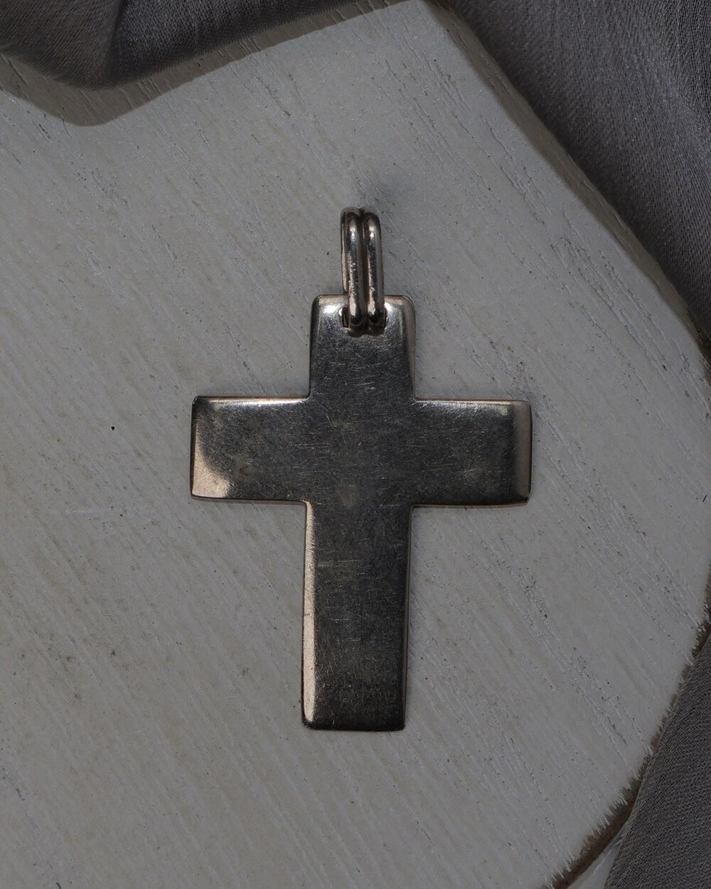 Vintage Sterling Silver Cross Pendant 7.4G / 1.8in